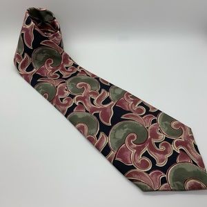 Oscar de la Renta Multicolored Silk Necktie
